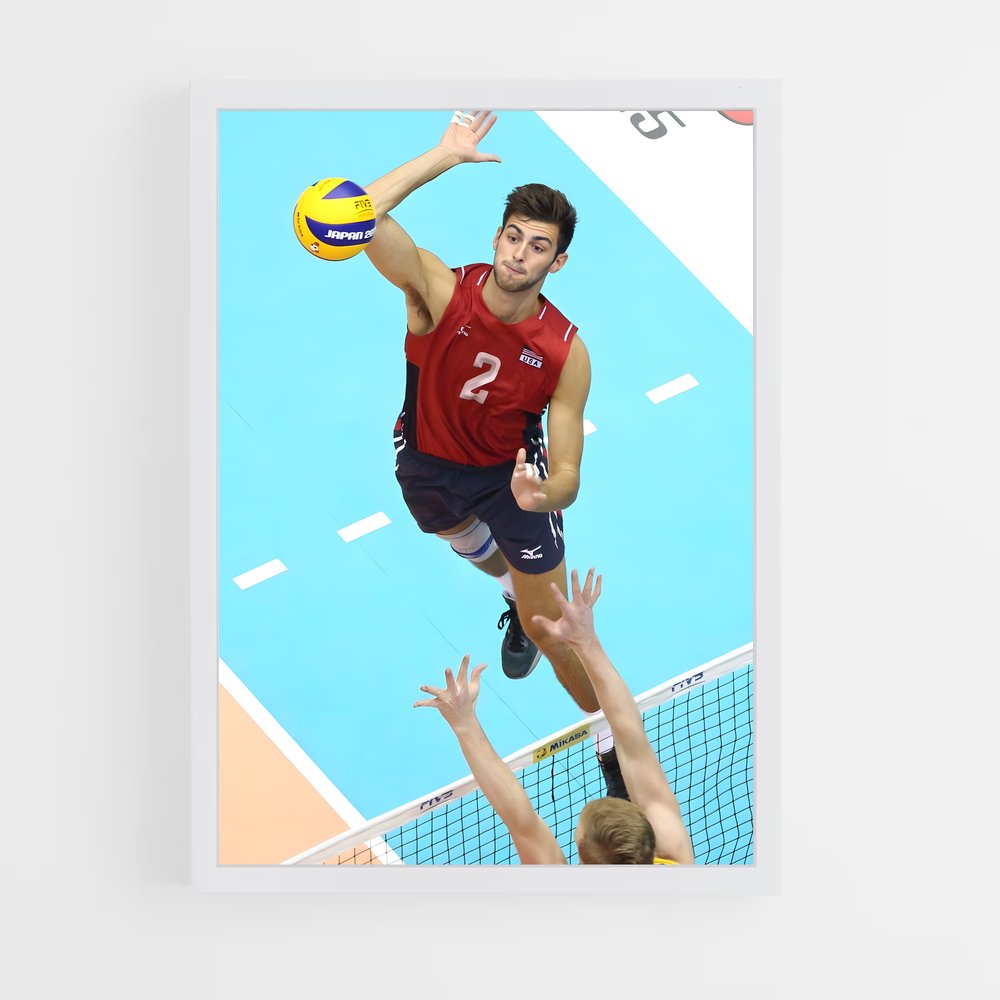 Poster Volée Épique – affiche Volleyball (vue 3)
